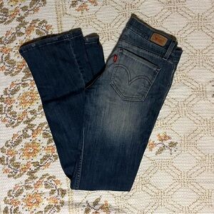 Two pairs of Levi’s 524 Dark Wash Denim bootcut Jeans